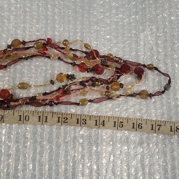 BOHO Morano glass & Beaded  Necklace mukti strand ITALY BOHEMIAN Bracelet Bundle - Picture 6 of 10